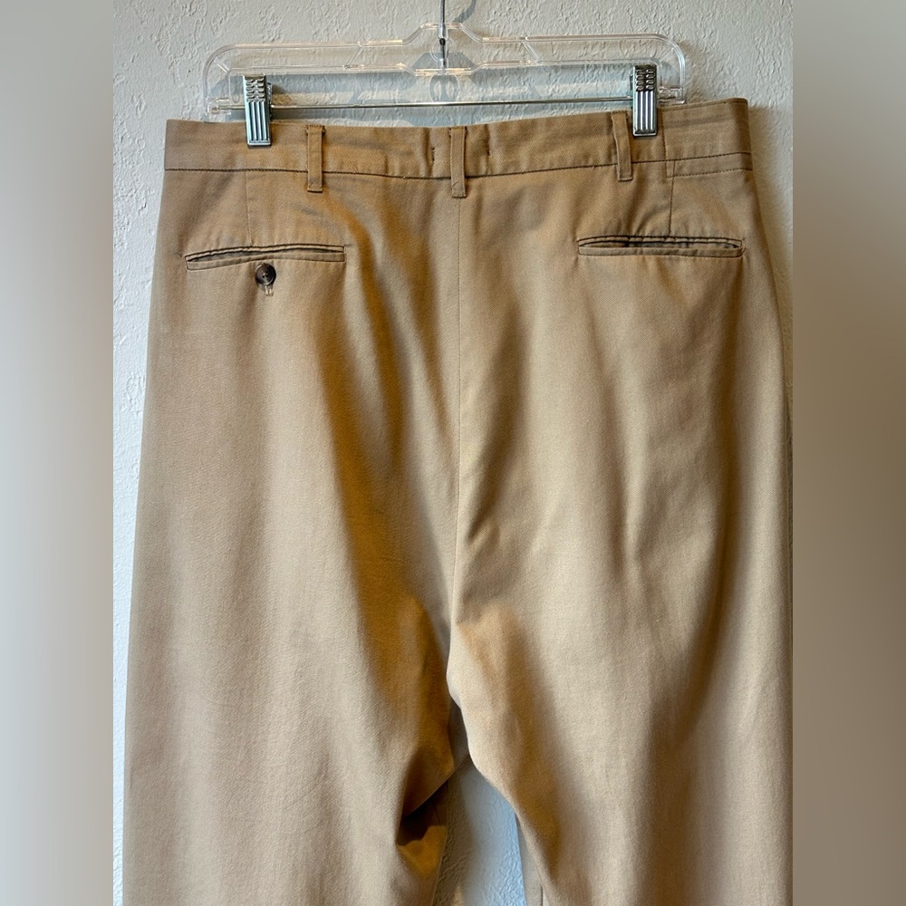 R13 Cropped Triple-pleat Crossover Trousers In Beige - Picture 9 of 16